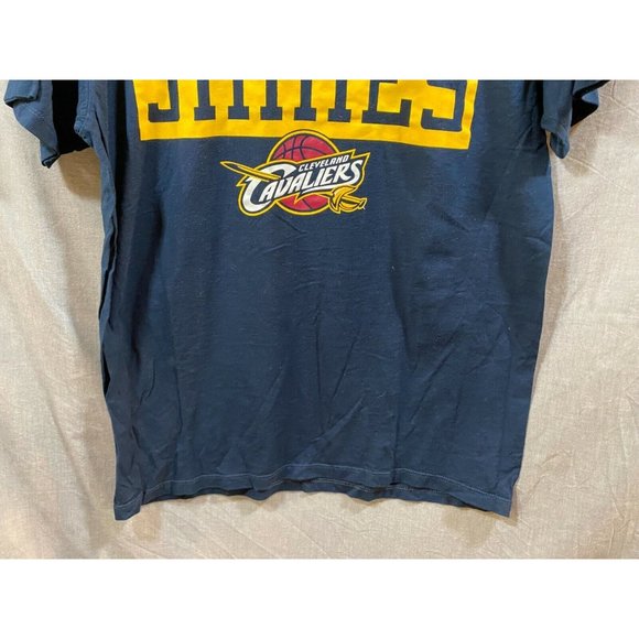 Lebron James 23 Shirt Adult Large Blue Clevland Cavilers NBA Pullover Tee Mens - Picture 3 of 8